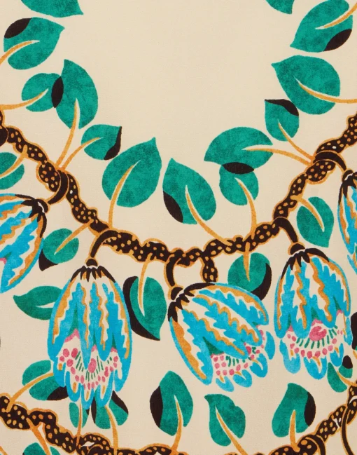 Boho BlouseEve Ecru in Crepe De Chine
