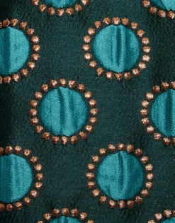 Boxy CoatWinter Sun Emerald in Jacquard