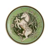 Decorative PlateThe Unicorn Light Green in Porcelain