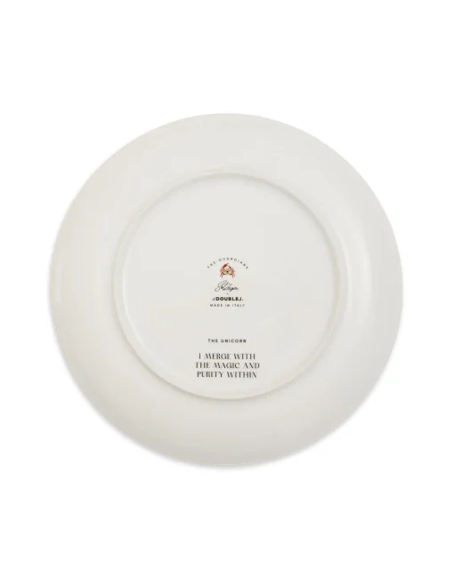 Decorative PlateThe Unicorn Light Green in Porcelain