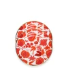 Dessert Plate Set of 2Wildbird Rosso/Bianco in Porcelain