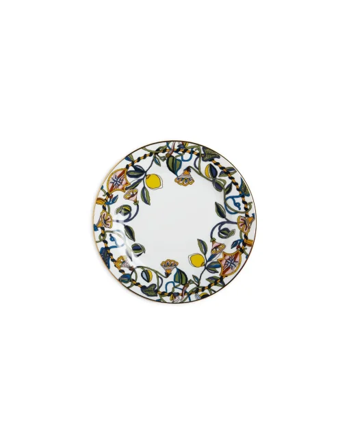 Dessert Plates Set Of 2Borboni White in Porcellain