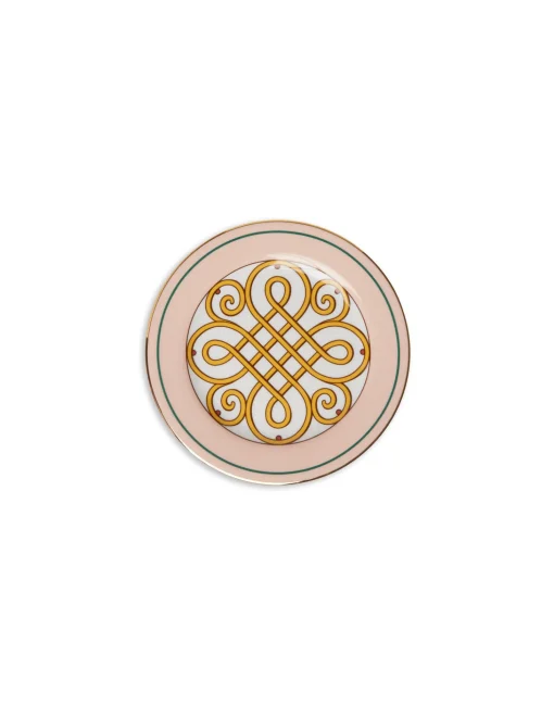 Dessert Plates Set Of 2Cortile Pink in Porcelain