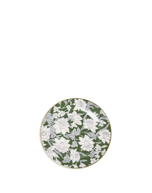 Dessert Plates Set Of 2Lilium Avorio in Porcelain