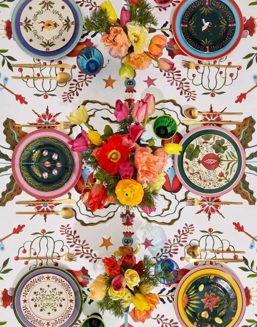 Dessert Plates Set of 6Mix in Porcelain