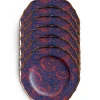 Dessert Plates Set of 6Ombrellini in Ceramica