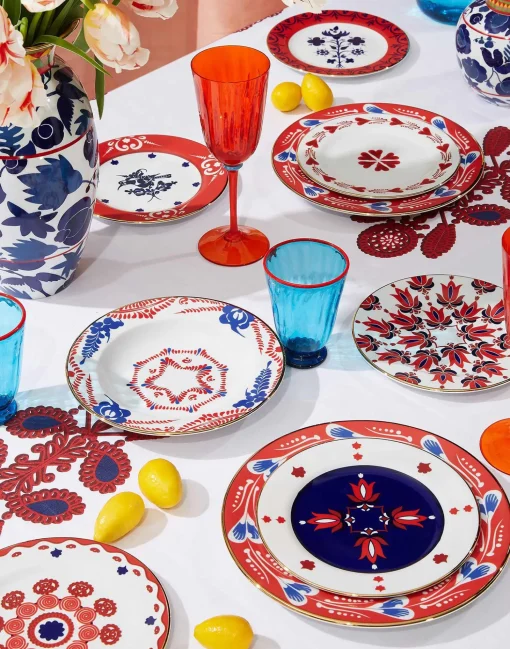 Dessert Plates Set Of 6Transylvania Mix in Porcelain