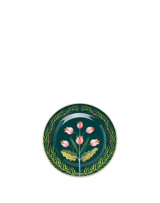 Dessert Plates Set of 2Tulips in Porcelain