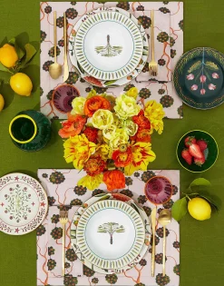 Dessert Plates Set of 2Tulips in Porcelain
