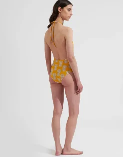 Esther SwimsuitPineapple Sunflower in Lycra