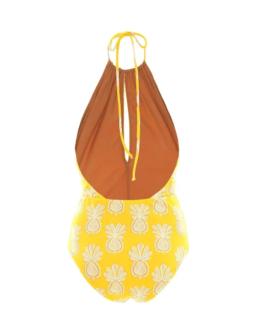 Esther SwimsuitPineapple Sunflower in Lycra