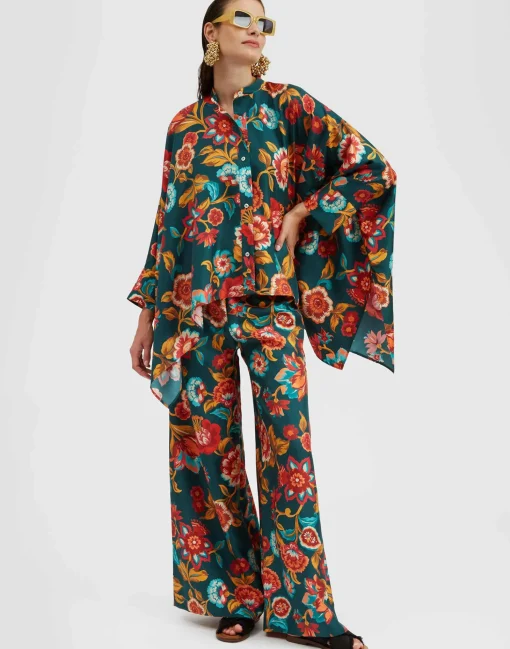 Foulard ShirtHottie Emerald in Silk Twill