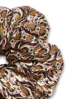 Giga ScrunchieJive Pink in Lurex Fil Coupé