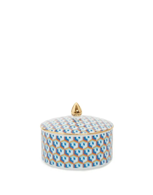 Goodie JarCubi Blu in Porcelain