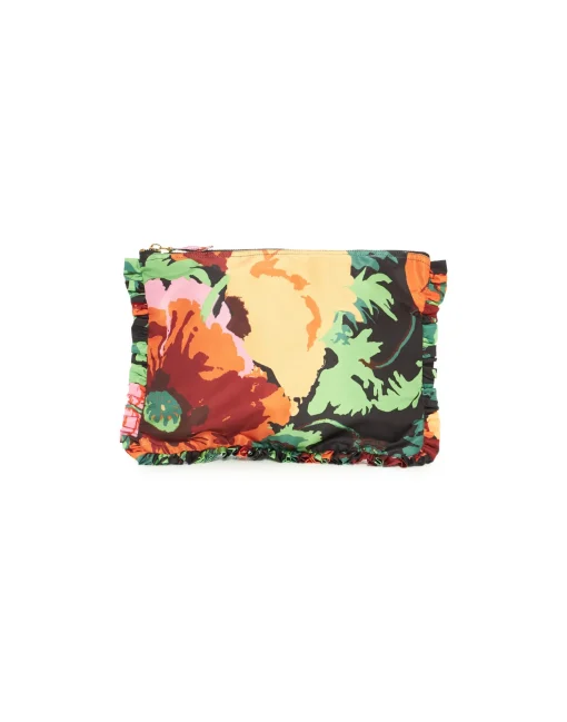 Hand PochetteWonderland Black in Light Faille