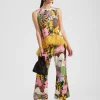 Hendrix PantsBig Flower in Shot Cotton