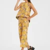 Hendrix PantsMoonflower Yellow in Jacquard