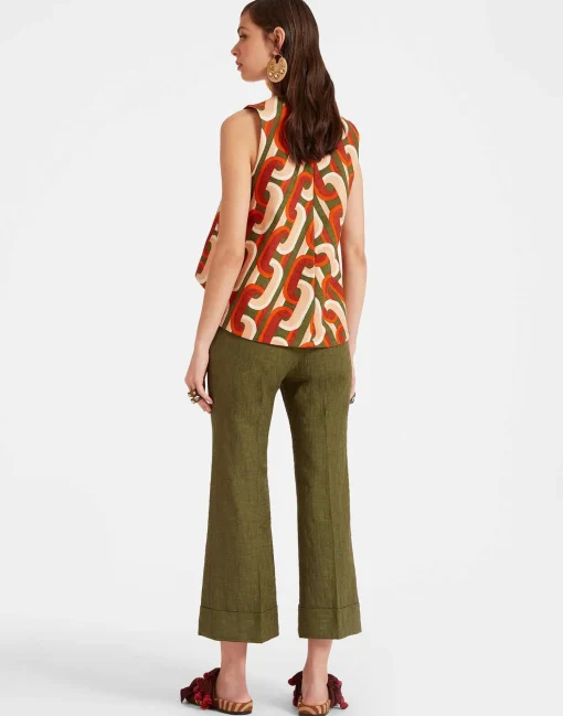 Hendrix PantsSolid Camouflage in Shot Cotton