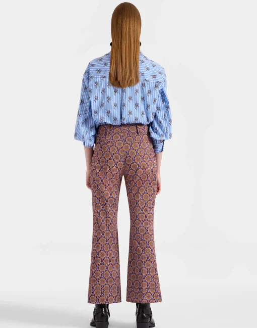 Hendrix PantsSovereign Mini Purple in Heavy Cotton Stretch