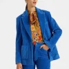 Kelly JacketSolid Light Blue in Velvet Corduroy