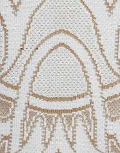 Lacey Mini Swing DressSolid White Smoke in Embroidered Cotton