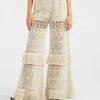 Lacey Palazzo PantsPlaza Cream in Macramé