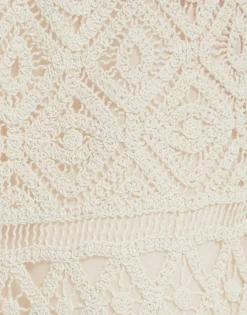Lacey Palazzo PantsPlaza Cream in Macramé