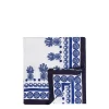Large TableclothBig Pineapple Blu (Placée) in Linen