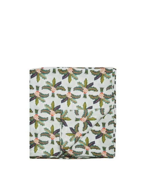 Large TableclothLinen Palms in Linen