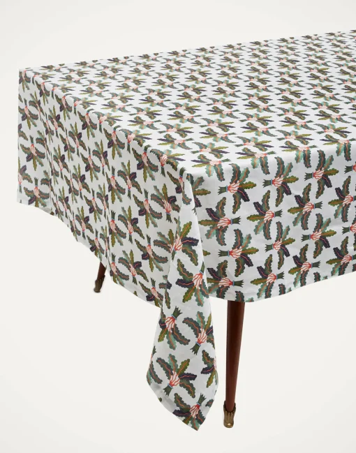 Large TableclothLinen Palms in Linen