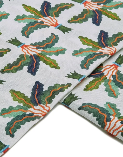 Large TableclothLinen Palms in Linen