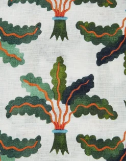 Large TableclothLinen Palms in Linen