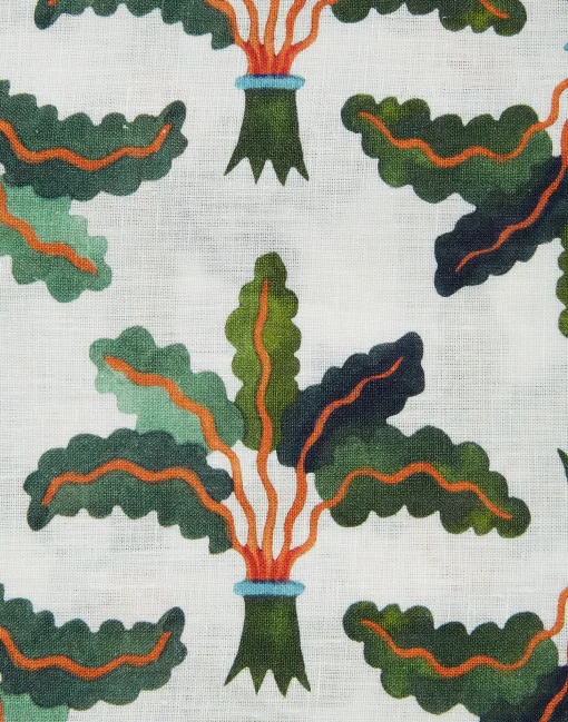 Large TableclothLinen Palms in Linen