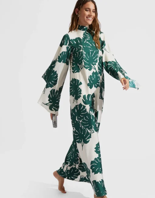 Magnifico DressMonstera in Silk Twill