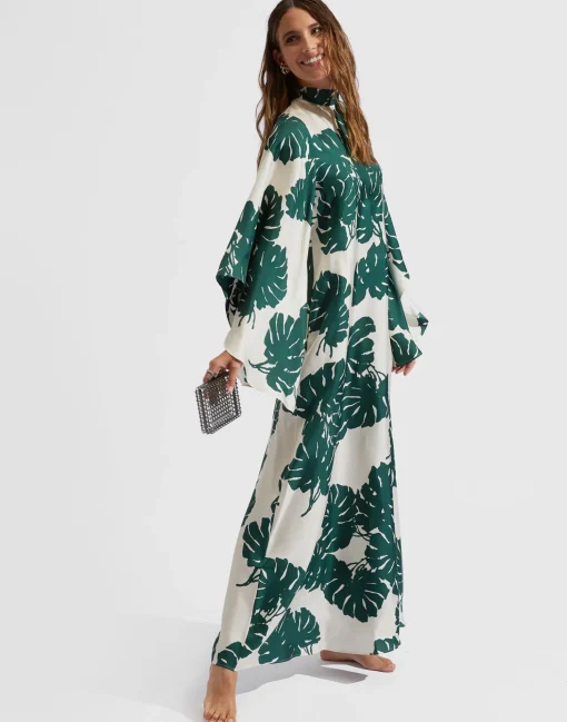 Magnifico DressMonstera in Silk Twill