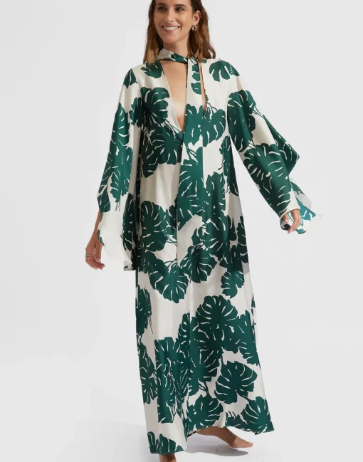Magnifico DressMonstera in Silk Twill