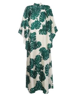 Magnifico DressMonstera in Silk Twill
