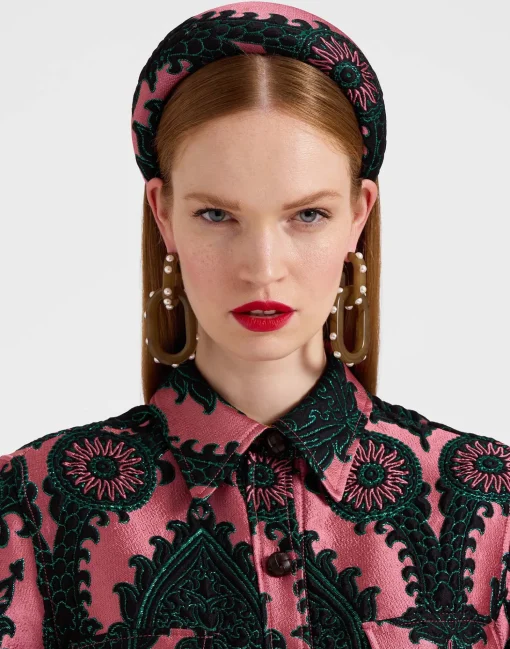 Medici HeadbandOltrarno Pink in Jacquard
