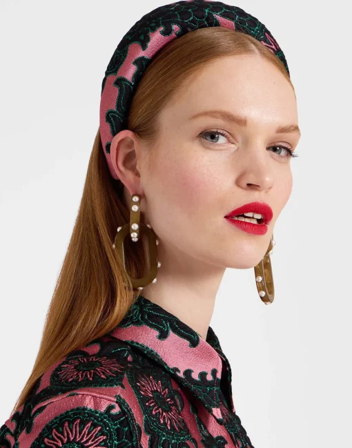 Medici HeadbandOltrarno Pink in Jacquard