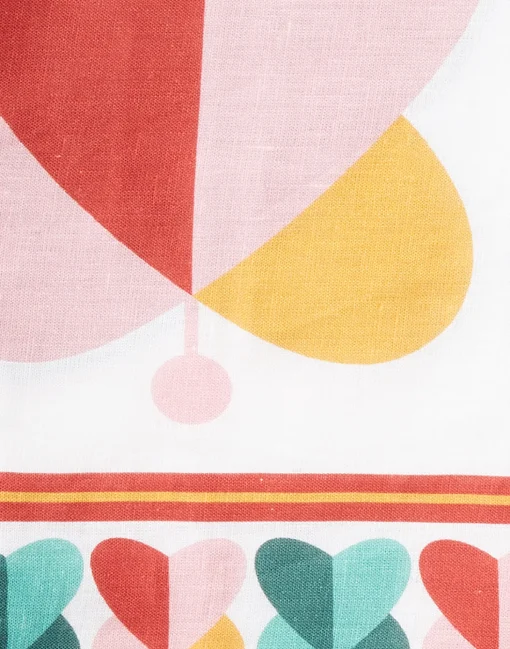 Medium Tablecloth (180x280)Farfalle Ring (Placed) in Linen