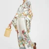Palazzo PantsGrenadilla Placée Off White in Silk Twill