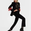 24/7 PantsSolid Black in Cotton Velvet