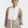 Peggy ShirtHalf-Light Micro Cream in Poplin Cotton