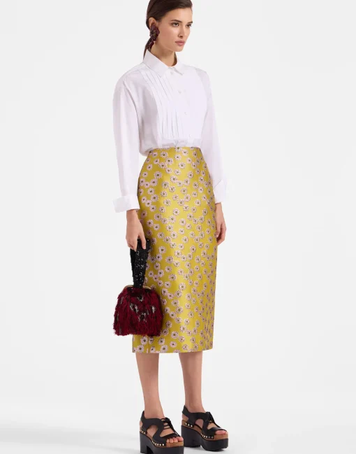 Pencil SkirtMargarita in Jacquard