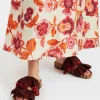 Pimento SlideSolid Bordeaux in Viscose & Jute