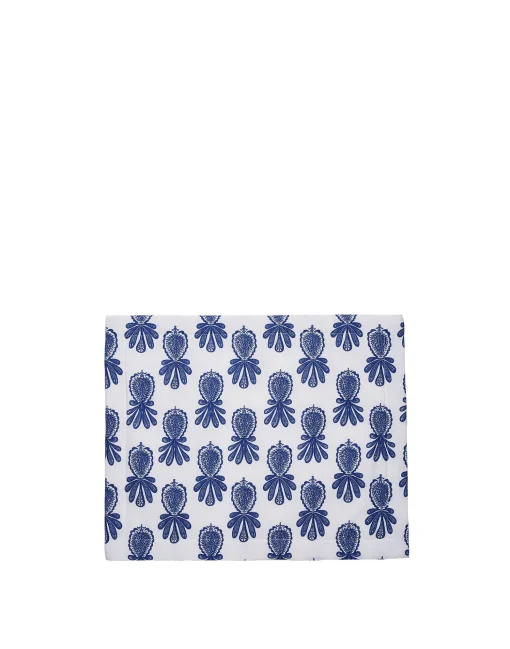 Placemat Set Of 2Pineapple Blu in Linen