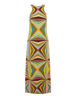Racer DressRainbow Placée in Envers Satin