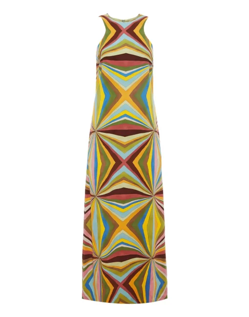 Racer DressRainbow Placée in Envers Satin
