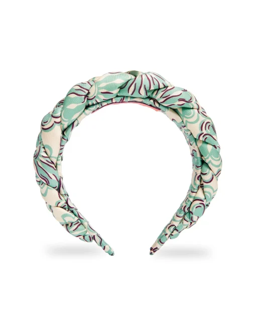 Rapunzel HeadbandFans Mint in Twill