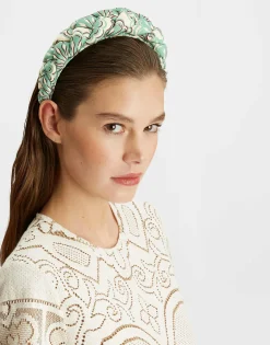 Rapunzel HeadbandFans Mint in Twill